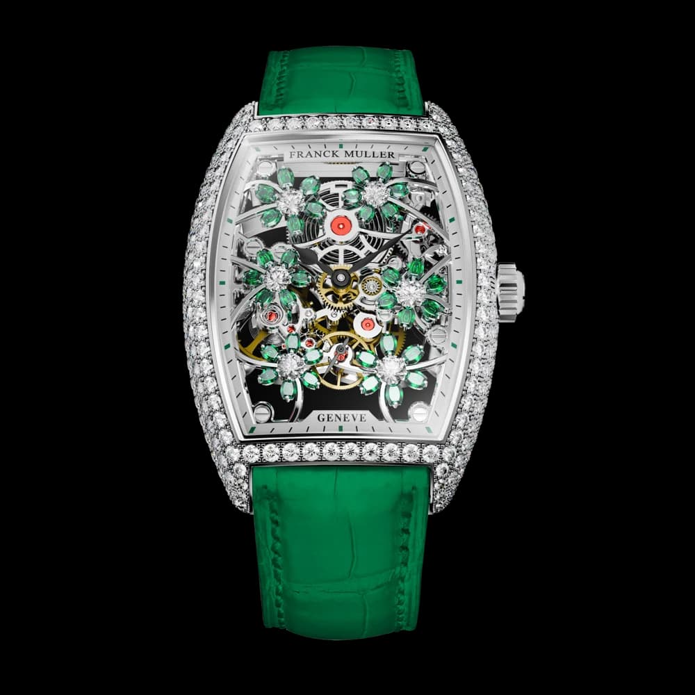 Franck Muller 2850 S6 SQT CURVEX CUT FLOWER EM D