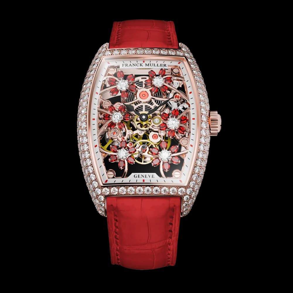 Franck Muller 2850 S6 SQT CURVEX CUT FLOWER RU D