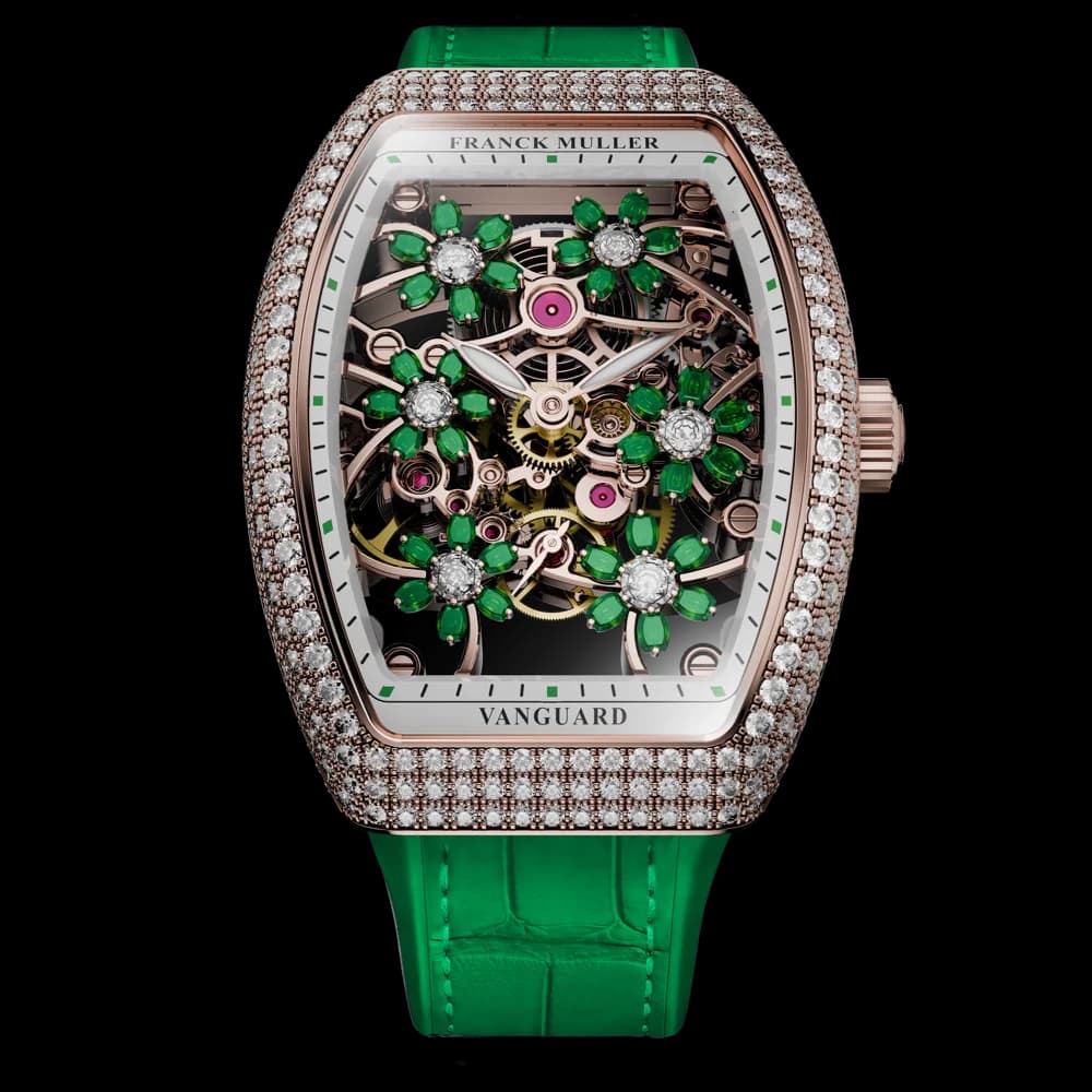 Franck Muller V 32 S6 SQT CURVEX CUT FLOWER EM D