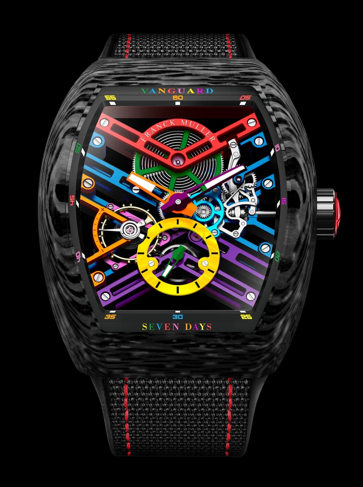 Franck Muller V 43 S6 SQT COL DRM CARBONE NR