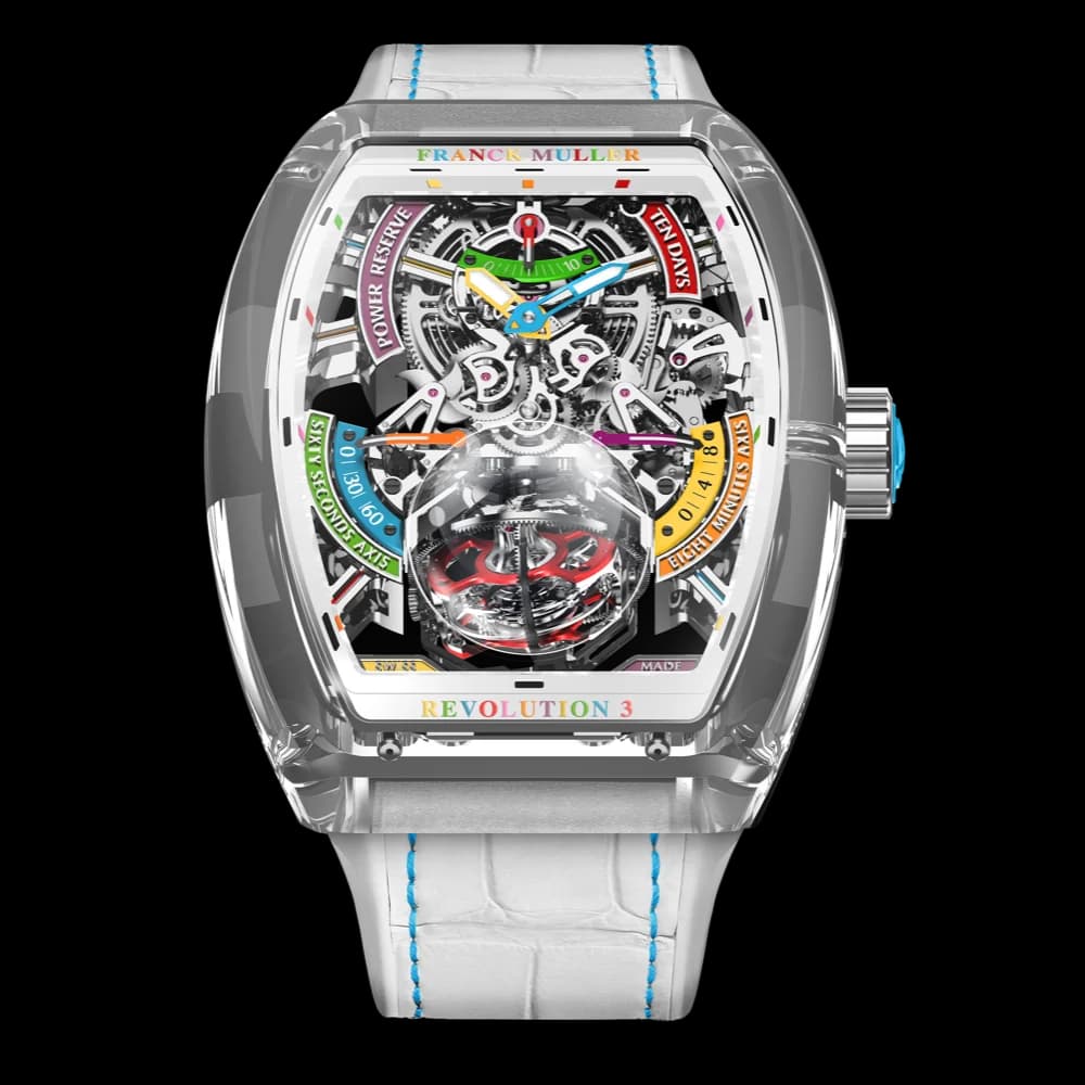 Franck Muller V 50 REV 3 PR SQT COL DRM SAPPHIRE
